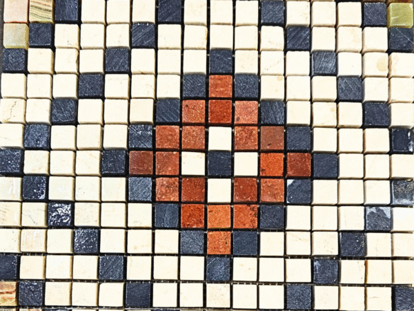 Geometric Diamond Pattern Natural Stone Mosaic Tile