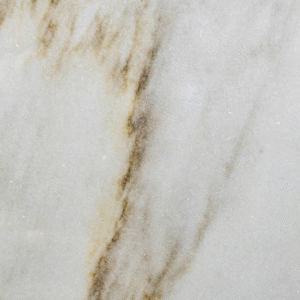 Premium White Marble Slab with Soft Gold Veins | Classic Calacatta-Style Stone