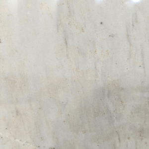 Subtle Cream and White Marble Slab | Pale Tan Vein Low-Movement Stone