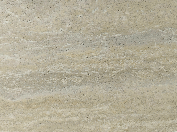 Vein-Cut Classic Travertine Slab | Unfilled Linear Beige Natural Stone