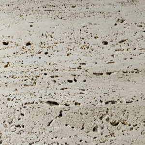 Silver/Light Gray Vein Cut Travertine Tile | Highly Textured Porous Stone