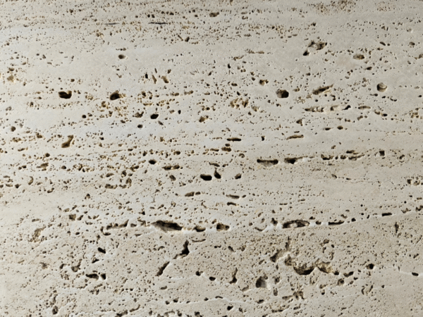 Silver/Light Gray Vein Cut Travertine Tile | Highly Textured Porous Stone