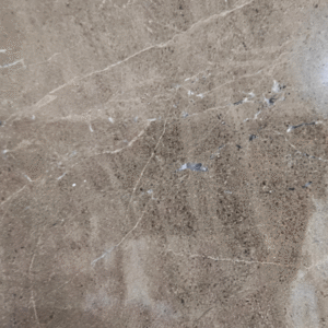 Luxury Polished Taupe Marble Slab | High-Contrast White Fractured Veins