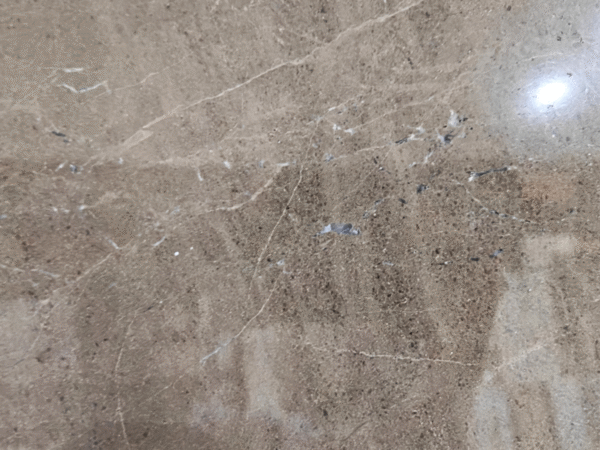 Luxury Polished Taupe Marble Slab | High-Contrast White Fractured Veins