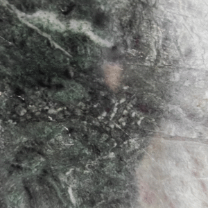 Exotic Dark Forest Green Marble Slab | Fractured White Vein Statement Stone