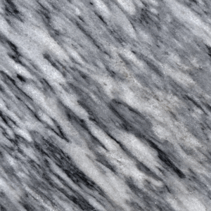 Diagonal Gray Marble Countertops - High Contrast Linear Veined Stone